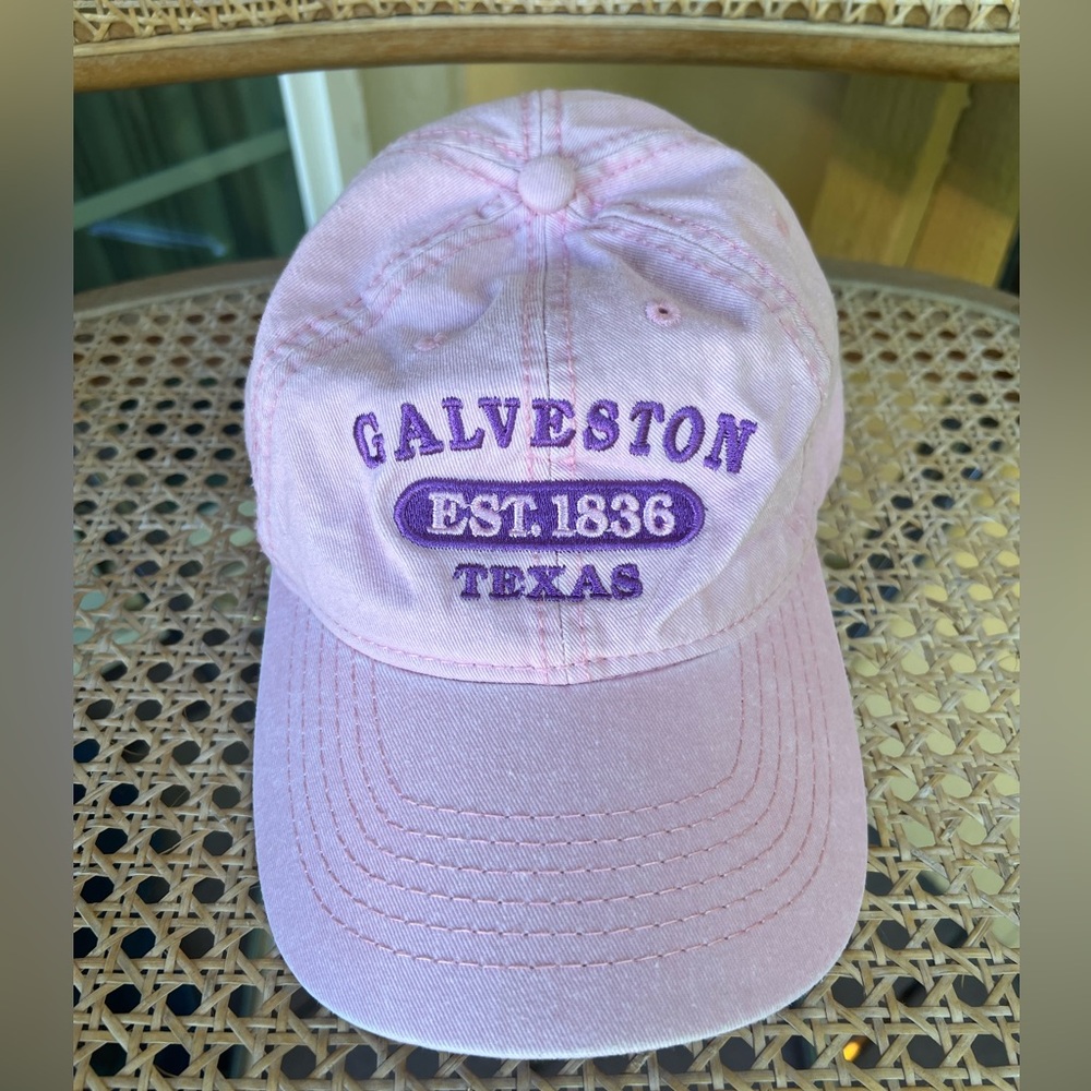 Galveston Texas Light Pink Baseball Hat